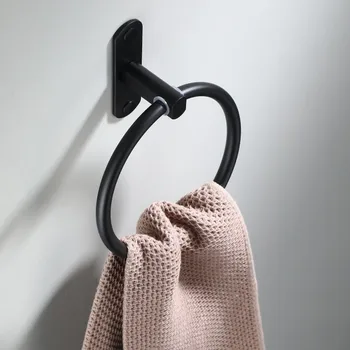 

Stainless Steel Round Style 2020 Hot Sale Wall-Mounted Towel Ring Convenient Towel Holder Hanger Hanging Bathroom Storage Holder
