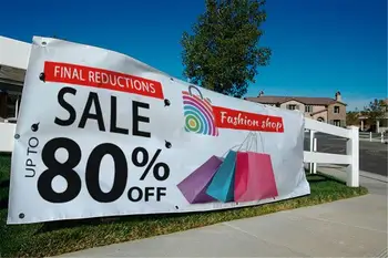 

Custom fullcolor Vinyl /Flex Banner 3' X 4' FT Outdoor Advertise Signs 2‘X6' FT Can print any size you need!