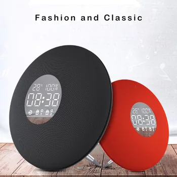 

CARPRIE Mirror Speaker Digital Alarm Clock Led Speaker Wireless Speaker Bluetooth Music Player With Remote Control