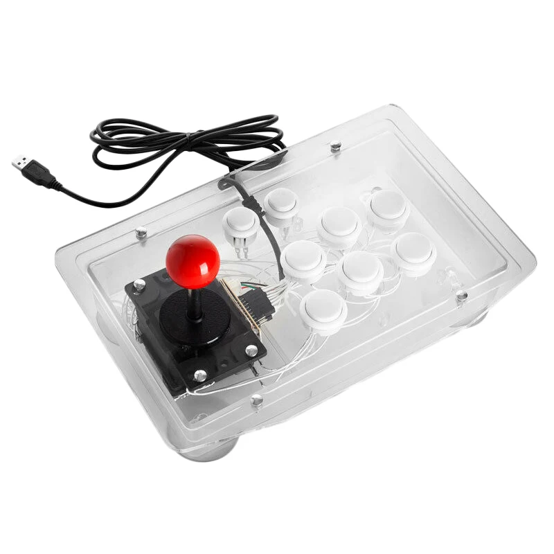

Transparent Acrylic Arcade Joystick Game PC USB Controller