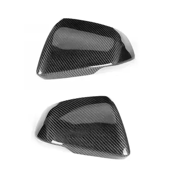 

2pcs Carbon Fiber Car Door Side Rear View Mirror Cover Fits for Ford Mustang GT 2015 2016 2017 2018 2019