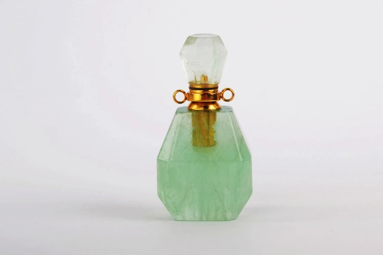 BOROSA 3 шт золотые аметисты белый кварцевый парфюм Адаптер для установки на бутылку мульти-вид натуральный камень флакон для духов для ожерелья WX1196