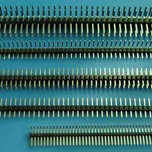 5 шт. 1*40 Pin Мужской штыревой разъем 2x40 3* 40PIN 2,54 мм 1,27 мм 2,0 мм двойной ряд 17 мм 20 мм 25 мм золотое покрытие круглый правый угол