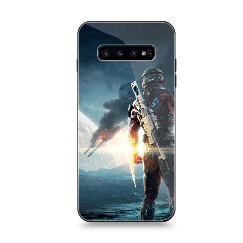 Чехол для телефона Стекло для samsung A10 A20 A30 A40 A50 A60 A70 S7 край S8 S9 S10 плюс Чехол N7 Mass Effect - Цвет: G2