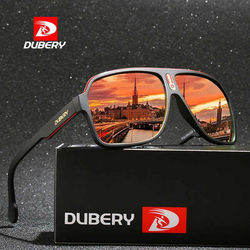 

DUBERY Brand Design Fashion Polarized Sunglasses Men Driving Shades Male Retro Sun Glasses For Men TAC UV Mirror Goggles Oculos