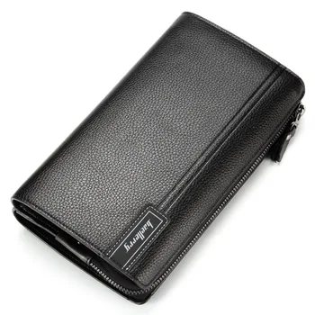 

New Men's Wallets Men Long Purse Wallet Male Clutch PU Leather Zippers Wallet Men Business Wallet Coin Purse