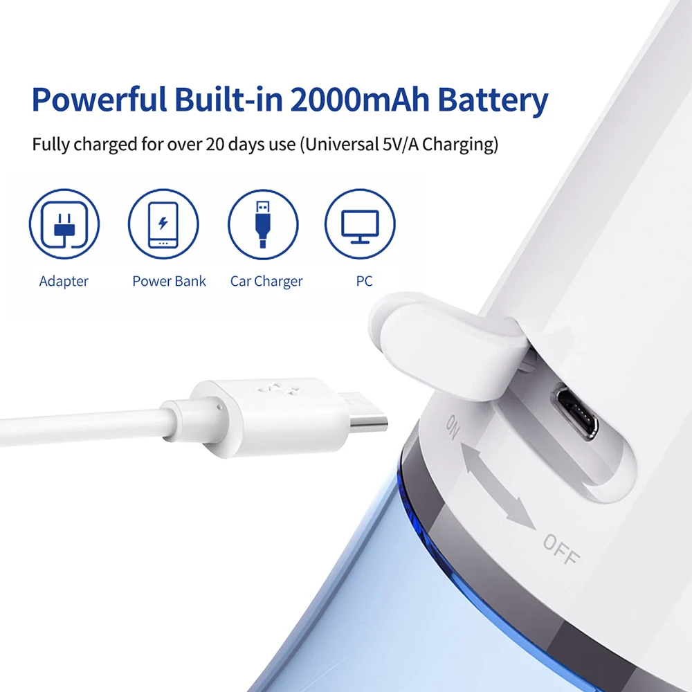Электрический ирригатор полости рта AZDENT USB зарядное устройство водяные шайбы с