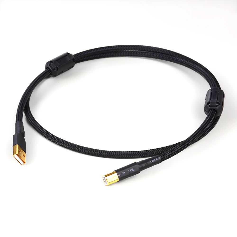 

Piece OCC single Copper Decoder Sound Card Audio Cable DAC Data Lines HiFi 2.0 USB Cable For Data Cable DAC DVD Amplifier