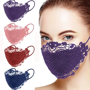 

1pc Mascarilla Mystic sexy Masks Delicate Lace Applique Washable Masque And Reusable Face Mask Маска Breathable Mascarillas