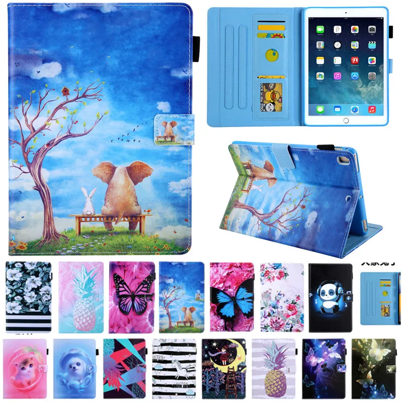 Kawaii ананас панда чехол для ipad 10.2&quot 7-го поколения Складная подставка умный funda 10 2