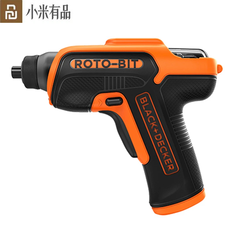 Youpin Black & Decker taladro inalámbrico de mano, Mini eléctrico con luz LED, batería de litio recargable, 3,6 V|Control remoto inteligente| -