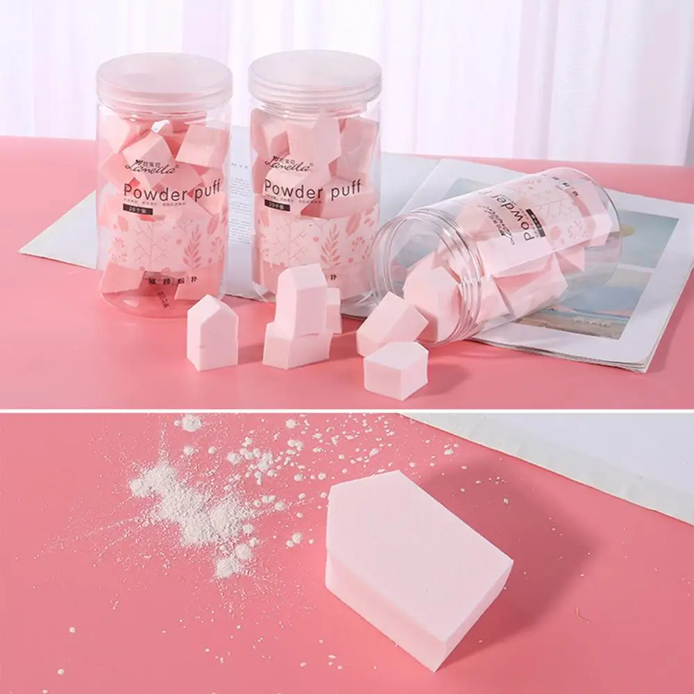 Губка для макияжа Гидрофильная полиуретановая пудра пуховка сухая и влажная двойного назначения Косметическая пуховка