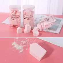 Губка для макияжа Гидрофильная полиуретановая пудра пуховка сухая и влажная двойного назначения Косметическая пуховка