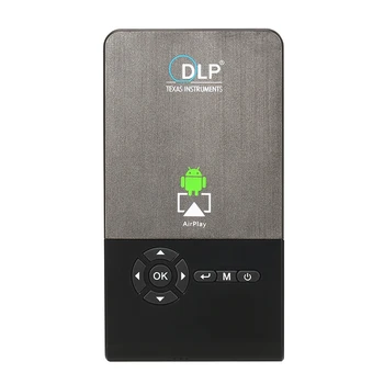 

Portable C2 Mini DLP Projector Android 7.1 WiFi Bluetooth Beamer Home Cinema HD 1080P WIFI Projector with Stand-EU Plug