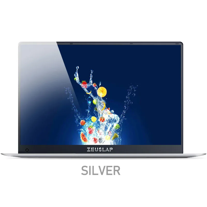 Серебристый ZEUSLAP-X5, 15,6 дюймов, 1920X1080 P, 6 ГБ ОЗУ+ 128 Гб SSD, система Windows 10, ультратонкий четырехъядерный ноутбук с быстрой загрузкой, нетбук - Цвет: Серебристый