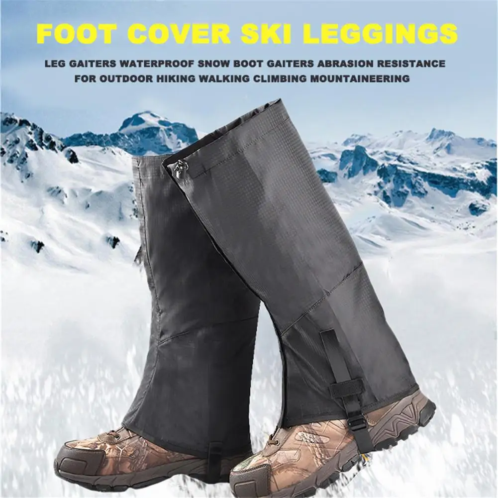 Waterproof Leg Gaiters Hiking Legging Outdoor Snow Climbing Walking Cover 1 Pair 