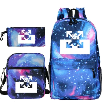 

PNL Backpack 3pcs / Set Shoulder Bag Pencil Case Teenage School Bags Children Travel Backpacks Laptop Rucksack