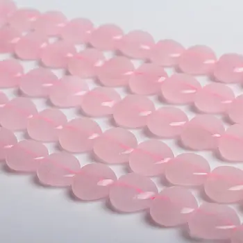 

Natural Round Heart Rose Quartz Milky Pink Gemstone Loose Beads 8 10 12mm For Necklace Bracelet DIY Jewelry Making 15inch Strand