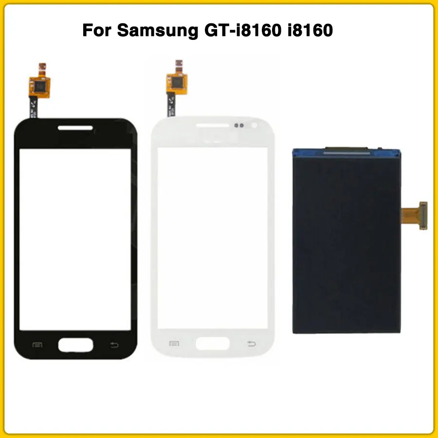 Новинка i8160 ЖК передний объектив для Samsung Galaxy Ace 2 GT-i8160 Сенсорная панель Переднее