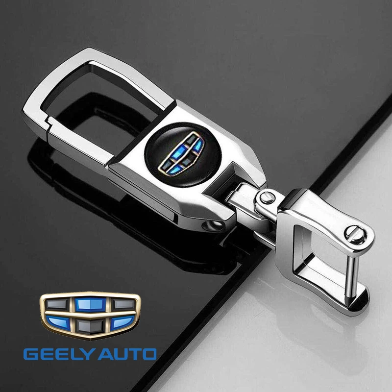 

Car LOGO keychain business decoration key ring 3D metal keychain for geely emgrand ec7 ec8 ck atlas ck2 ck3 gt gc9 Accessories