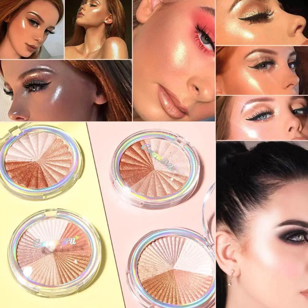 Glow Kit Highlighter Makeup Shimmer Powder Highlighter Palette Base Illuminator Highlight Face Contour Powder
