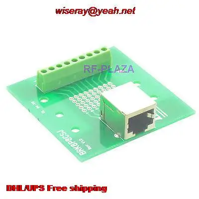 

DHL/EMS 10pcs RJ45 jack Ethernet LAN interface Terminal Block port Breakout switch adapter PCB-PCB con tor-A6