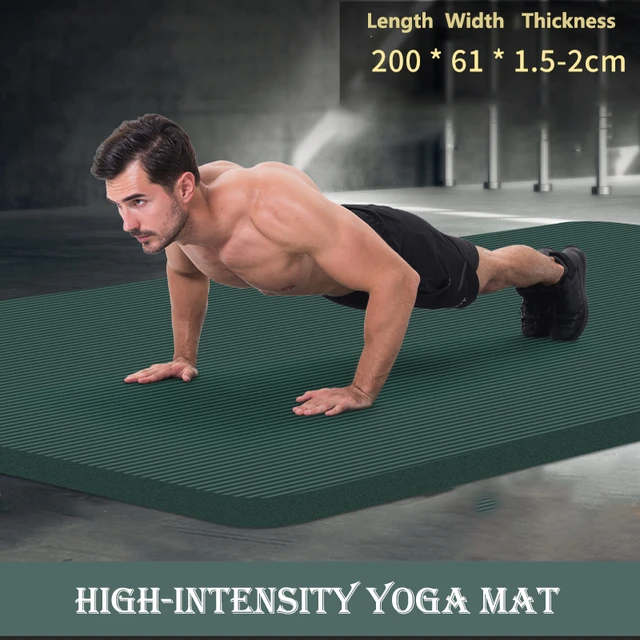 Tapis de Yoga épais antidérapant pour sport fitness, gym, musculation,  pilates