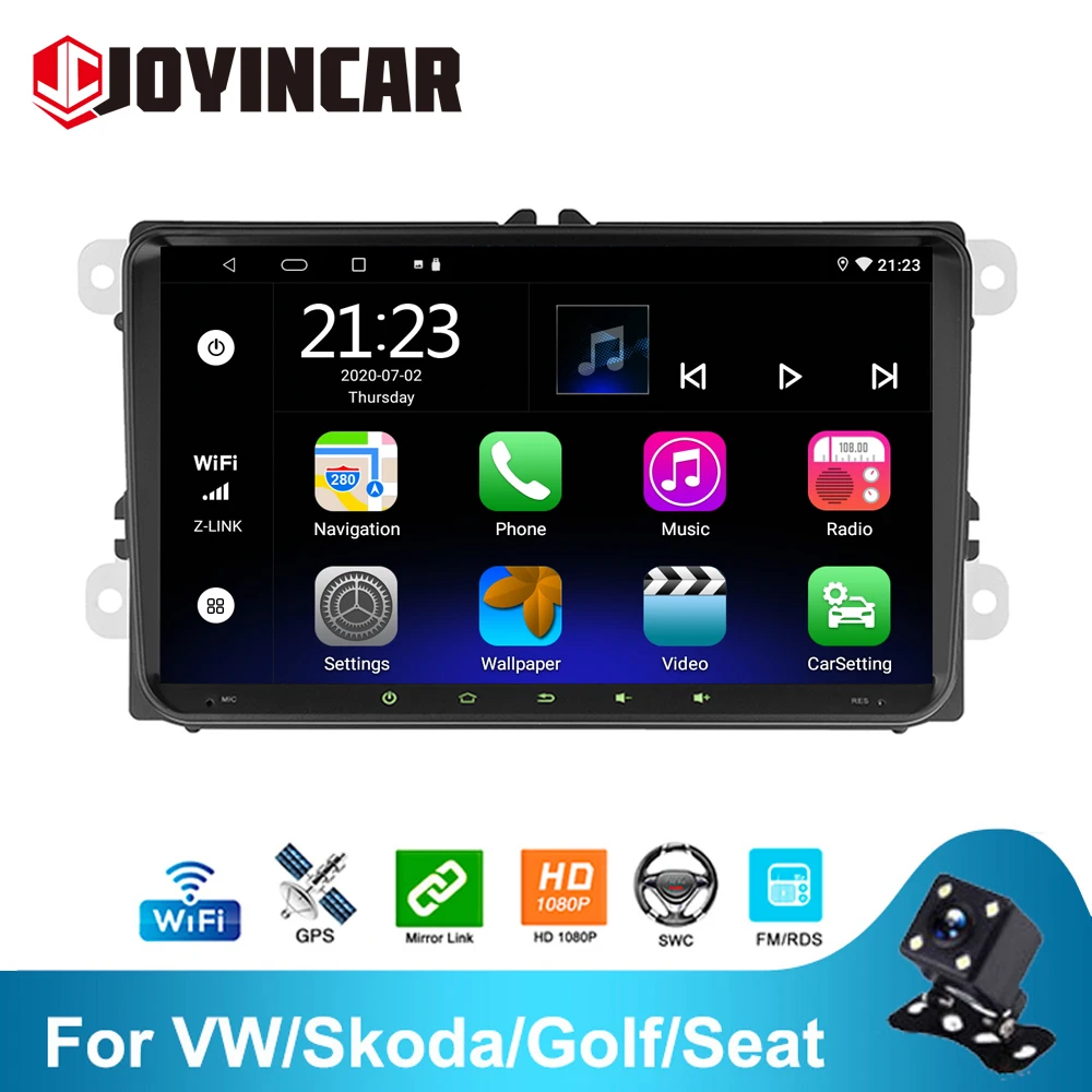 Автомагнитола 2 din на Android мультимедийный плеер для VW/Volkswagen/Golf/Polo/Tiguan/Passat/Skoda Octavia