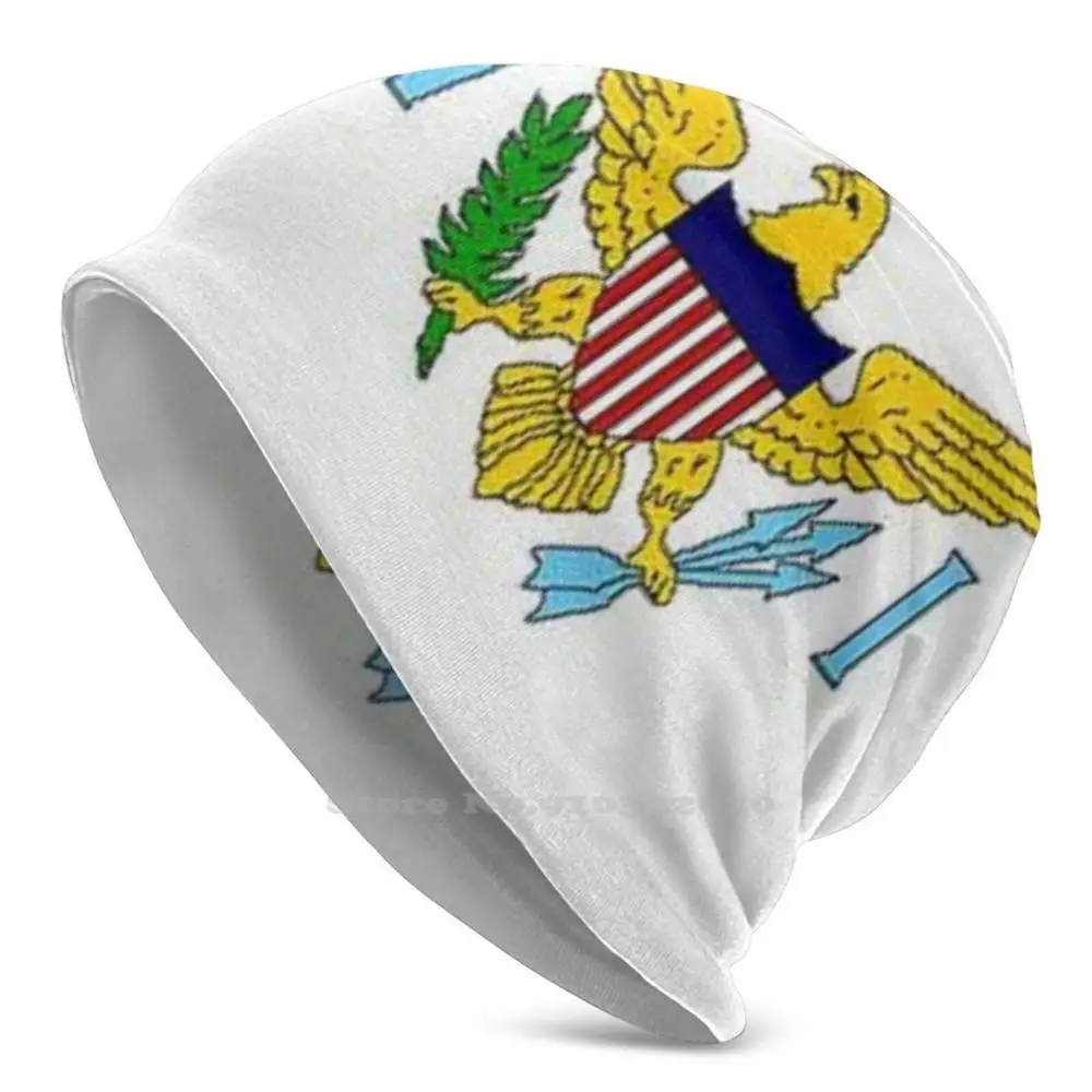 Virgin Islands Flag 3D Print Cap Fashion Outdoor Beanie Skullies St Croix St Thomas Islands Caribbean