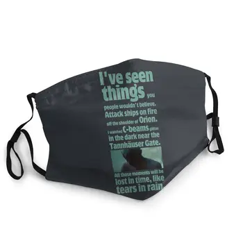 

Like Tears In Rain Blade Runner Non-Disposable Face Mask Anti Bacterial Dustproof Mask Protection Cover Respirator Mouth Muffle