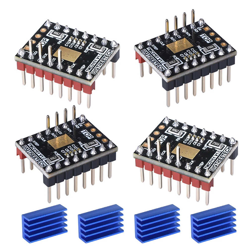 BIGTREETECH TMC5161 V1.0 SPI шаговый двигатель StepStick Mute Driver VS TMC5160 2130 для 3D-принтера MKS SKR V1.3 плата контроллера