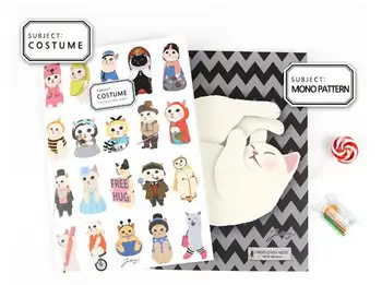 

Random Cover A5 Cute Cartoon Cat Notebook 80P Lined Paper Book