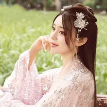 Цветочные кисточки заколки для волос китайские свадебные заколки для волос аксессуары головные повязки Древний китайский костюм ханфу палочки для волос 904