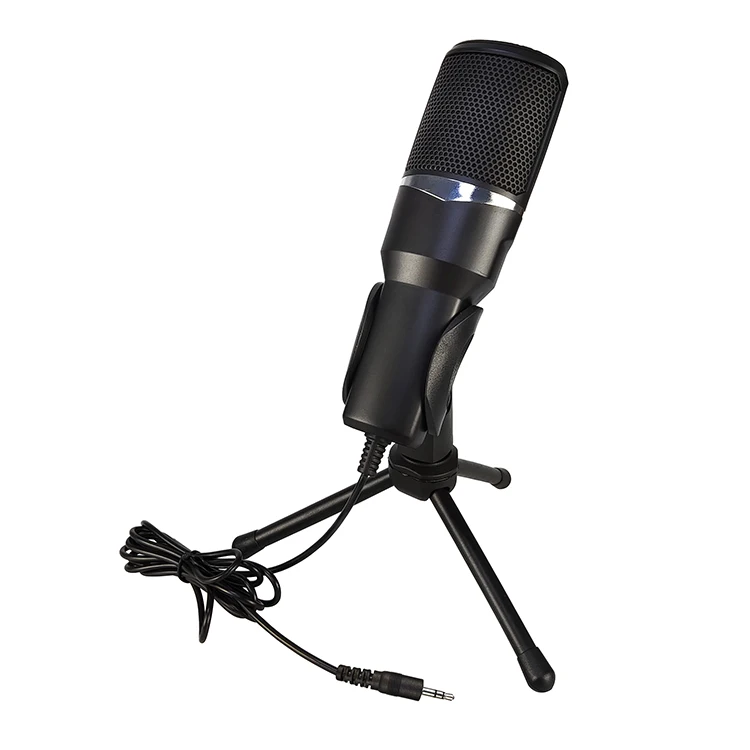 gaming microphone YTOM M1Lite PC Microphone with Mic Stand, Professional 3.5mm Jack Recording Condenser Microphone Compatible with PC, Laptop bluetooth microphone Microphones