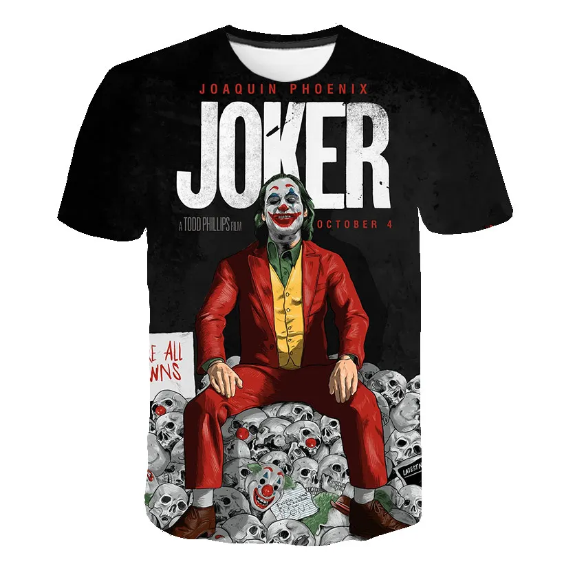 Индивидуальные DC Comic X спецназ отряд самоубийц клоун Лето самоубийц команда 3D цифровые узоры печатные футболки с короткими рукавами для мужчин - Цвет: 5165