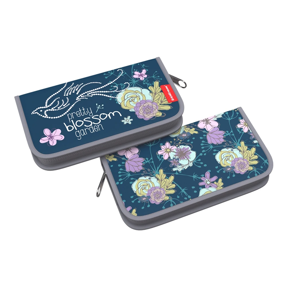 Estuche para lápices con ErichKrause®Relleno de flores 110x205x25mm, estuches, bolsas, suministros escolares y de oficina|Estuches escolares| - AliExpress