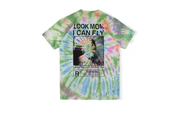 

20SS Travis Scott Astroworld T shirt tie dye 1:1 high quality top tees Men Women xxtentacion kanye west ASTROWORLD T shirt