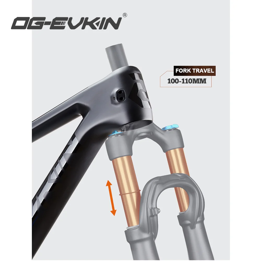 OG-EVKIN CF-080 Carbon Full Suspension Mountain Bike Frame 12X148 Thru-Axle 12V Boost 29er 2.35 Tire BB92 MTB Bicycle Disc Frame bicycle parts bicycle frame
