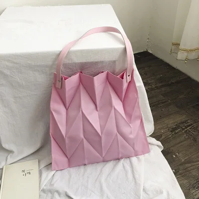 BENVICHED Женская Холщовая Сумка новая осенне-зимняя зеленая сумочка модная Наклонная Сумка На Одно Плечо вместительная сумка c308 - Цвет: pink