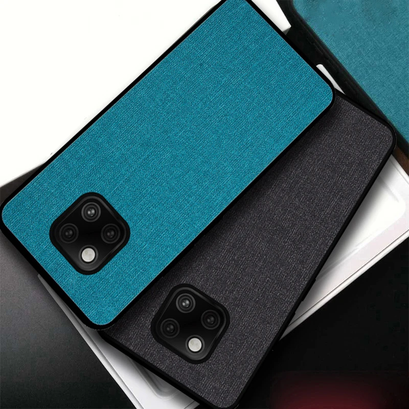 Простой тканевый чехол для Huawei P30 Mate 20 Pro Lite 20X Y9S Honor 9X Nova 4e 4 5 5T дышащий