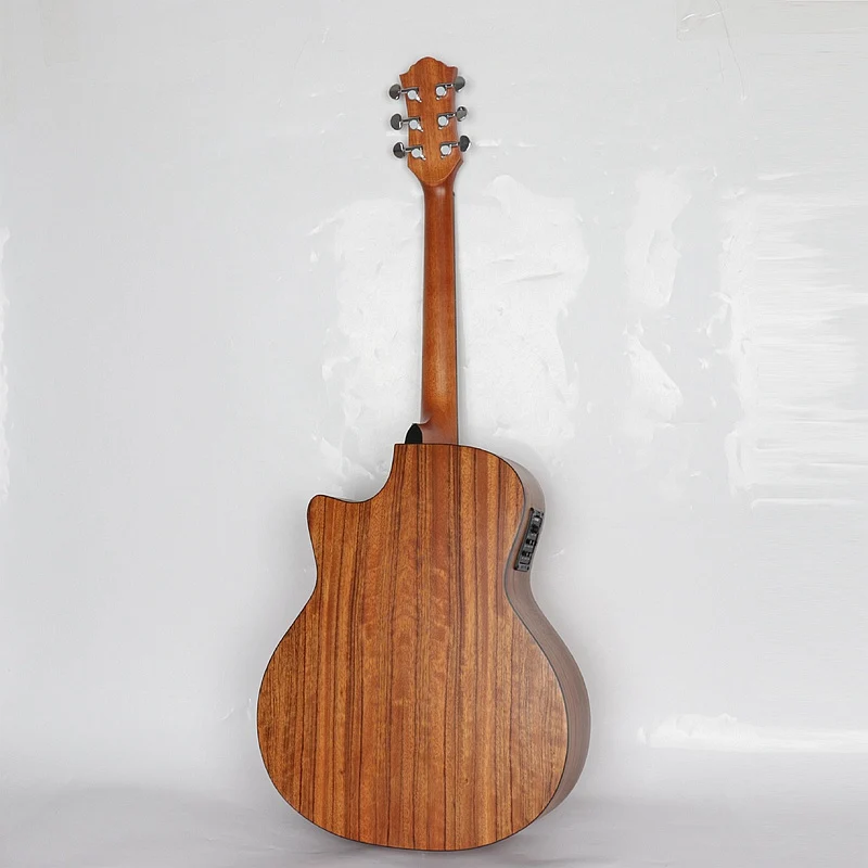 Акустическая гитара hickory из дерева с микрофоном beat board 301 EQ 40 дюймов cutway народная гитара sunburst цветная акустическая электрогитара