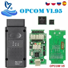 OP-COM v1.95 firmware pode ser atualização flash com pic18f458 + ftdi chip obd obd2 ferramenta de diagnóstico para opel op com opcom 1.95