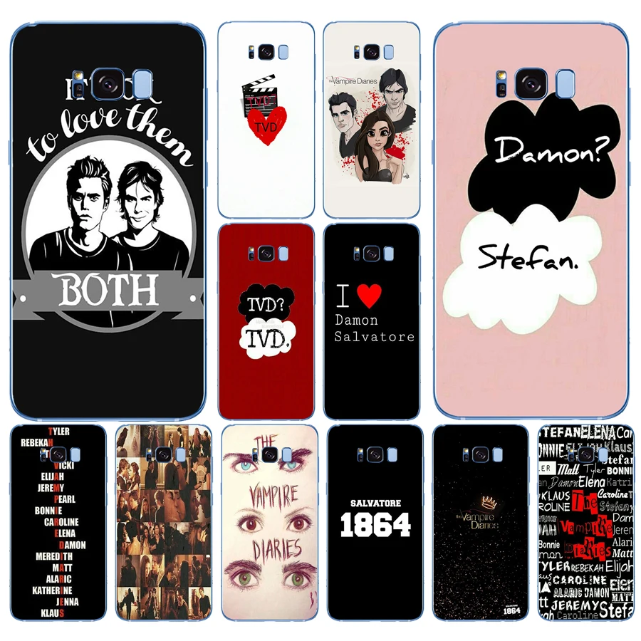 

108DD The Vampire Diaries 02 Soft Silicone Cover Case for Samsung Galaxy S6 S7 edge S8 S9 S10 plus A70 A50 case