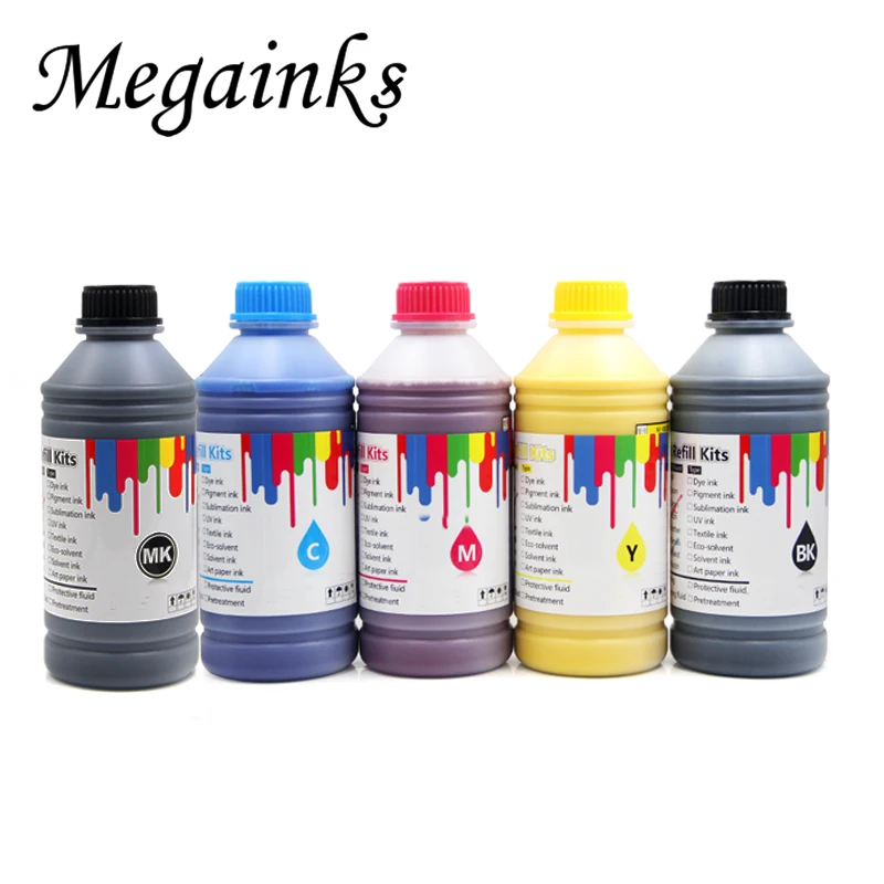 Пигментные чернила Megainks PFI710 1000 мл для CanonTX2000 TX3000 TX4000 TX 3000 4000 пигментные на водной