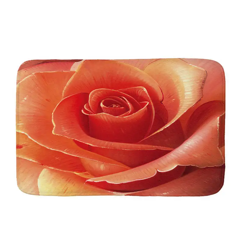 Домашняя Цветочная печать ароматизатор подушка для пола дверной коврик кухонная подушка коврик для ванной комнаты чехол для подушки коврик для малыша