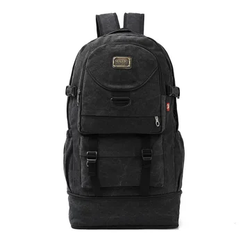 

Outdoor Men Military Backpack Canvas Expansion Army Bag Large Travel Tactical Hiking Camping Rucksack Mochila Militar B245