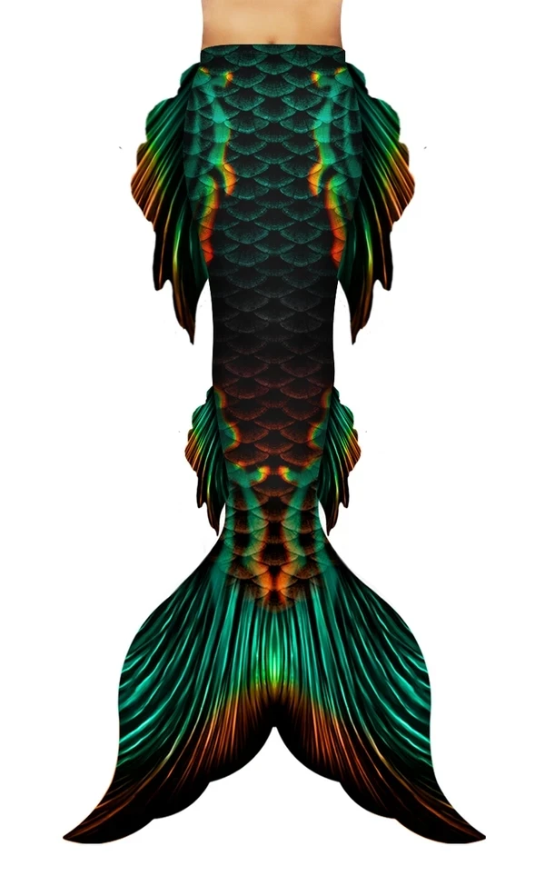 Custome Ember Aquatica хвост русалки Swimable хвосты русалки без моновина для плавания костюм русалки для косплея пляж артефакт - Цвет: S