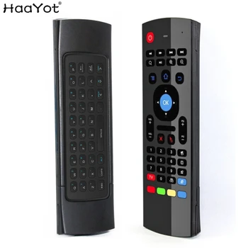 

2.4G Wireless Remote Controls MX3 Fly Air Mouse Keyboard Somatosensory IR for Android TV box MXQ Set Top Box Mini PC