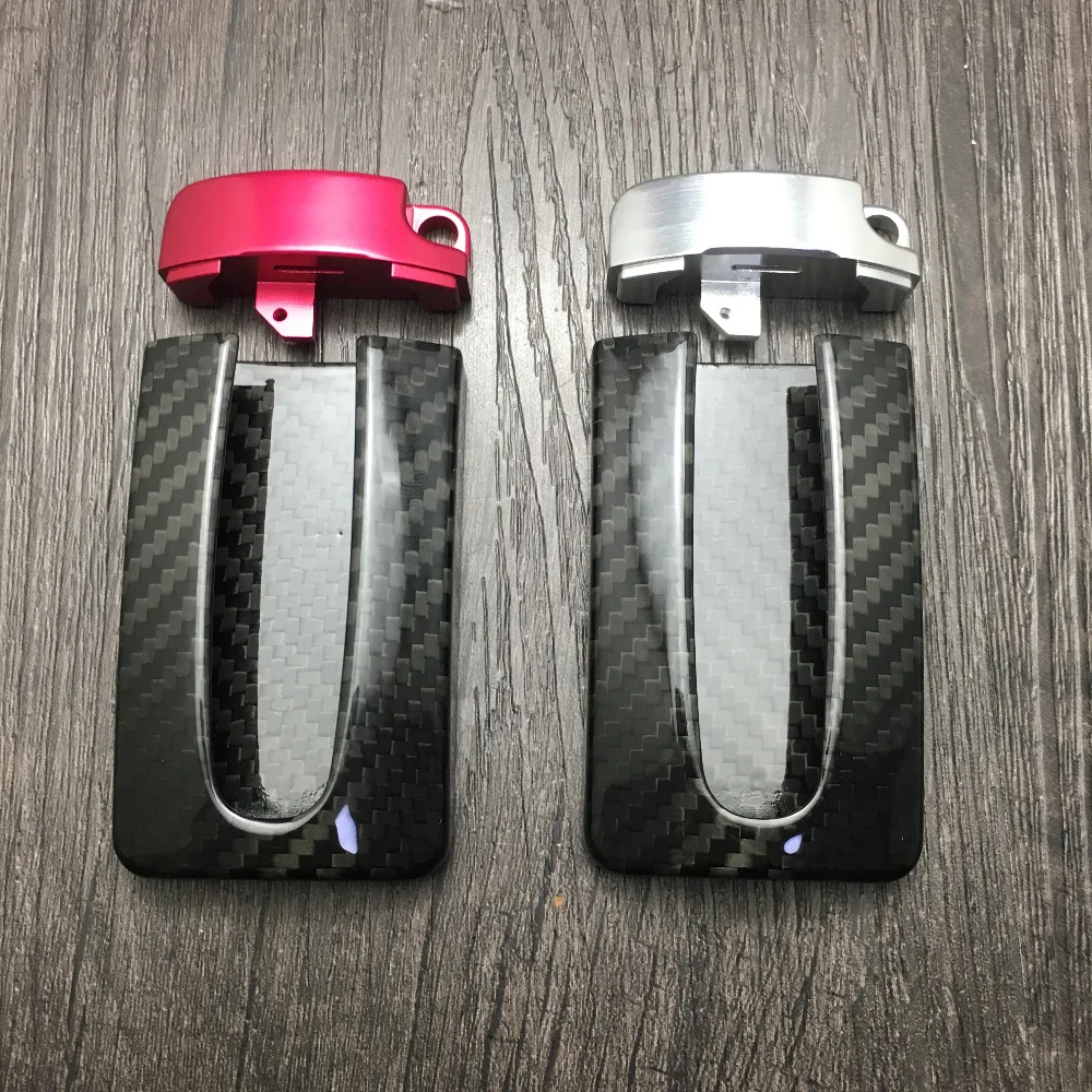 Genuine 100% Carbon Fiber Car Auto Remote Key Case Cover Fob Holder Skin Shell For NISSAN R35 GTR G-TR 370Z 350Z INFINITI