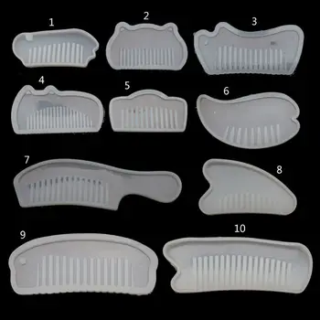 

10 Shape Comb 3D Epoxy Resin DIY Mold for DIY Jewelry Craft Making Handmade Gift AXYD